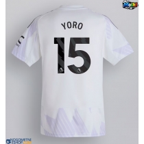 Moški Nogometni dresi Manchester United Leny Yoro #15 Gostujoči 2025-26 Kratek Rokav